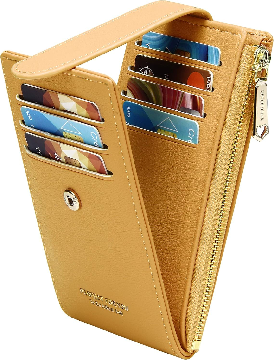 Card Holder Wallet for Women Rfld Slim Wallets Bifold Multi Card Case Coin Purse