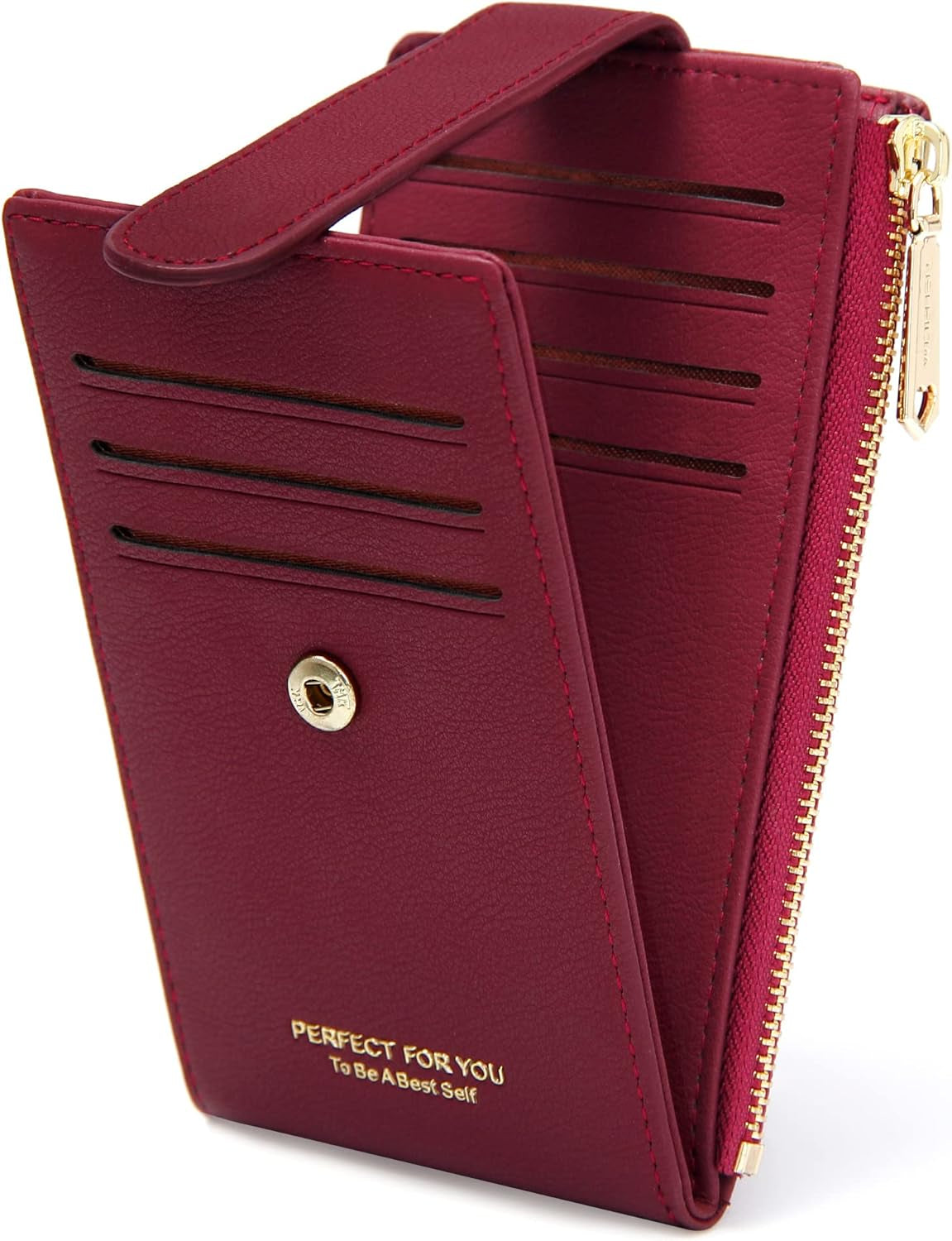 Card Holder Wallet for Women Rfld Slim Wallets Bifold Multi Card Case Coin Purse