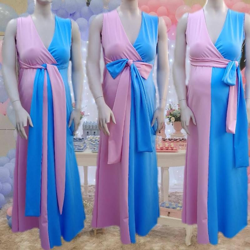 Maternity Gender Reveal Jumpsuit Dress Pregnancy Maternity