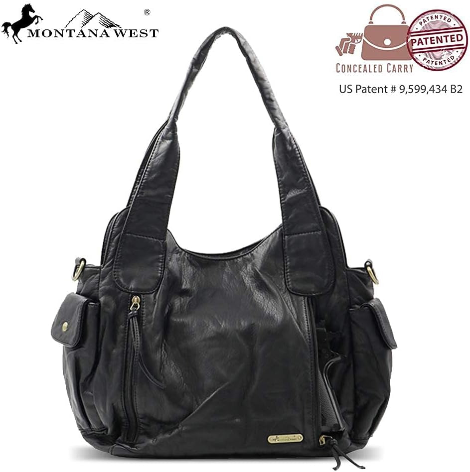 Washed Leather Hobo Bags for Women Roomy Handbags with Crossbody Strap