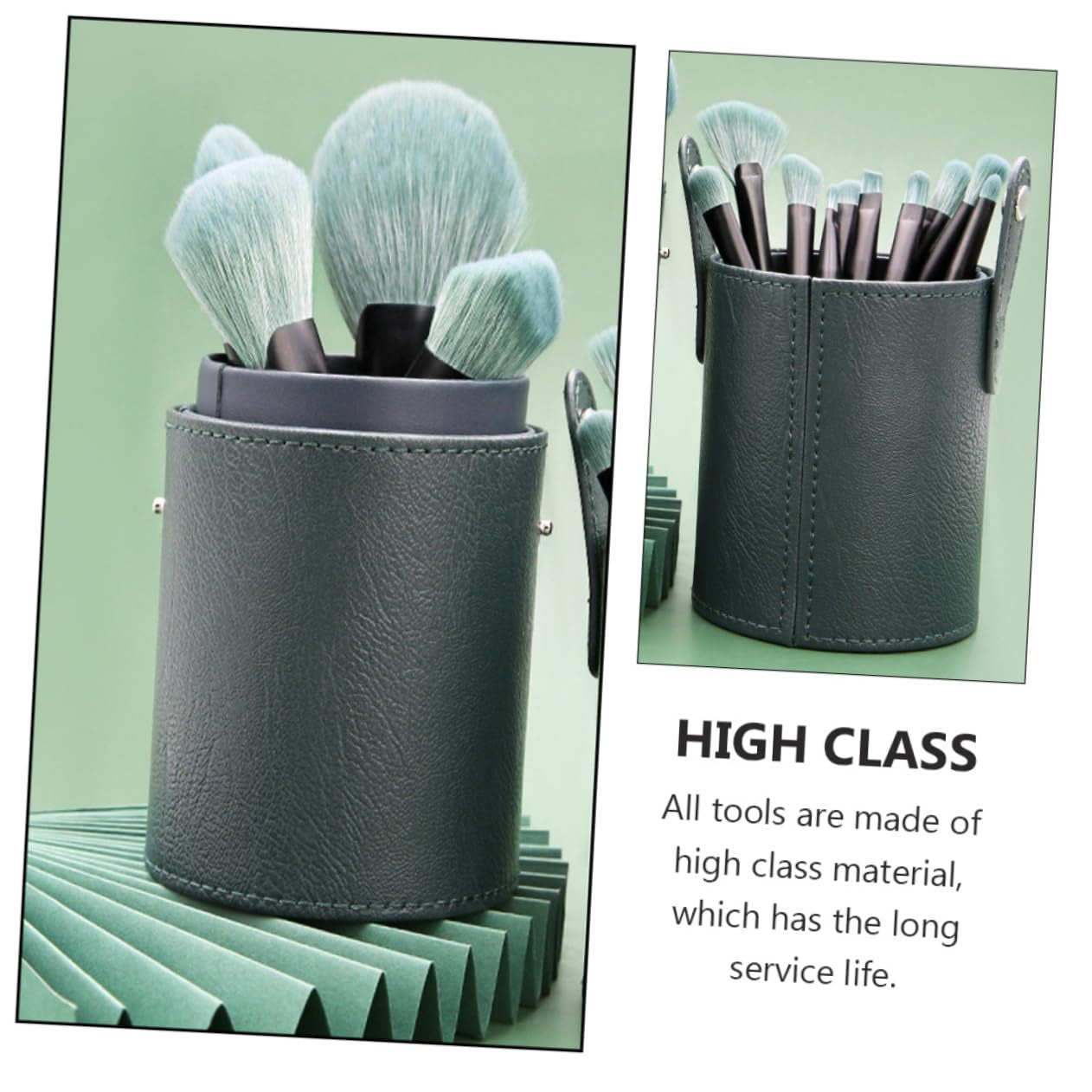 14Pcs Makeup Brush Comfortable Cosmetics Tool Kit Beauty Brush Handles for Contouring Blending Shading Highlighting