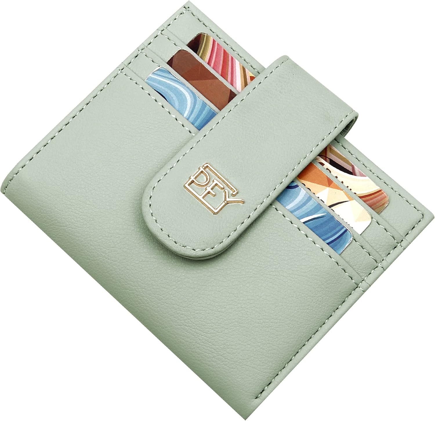 Small Wallets for Women Slim Bifold Credit Card Holder Minimalist Zipper Coin Pocket