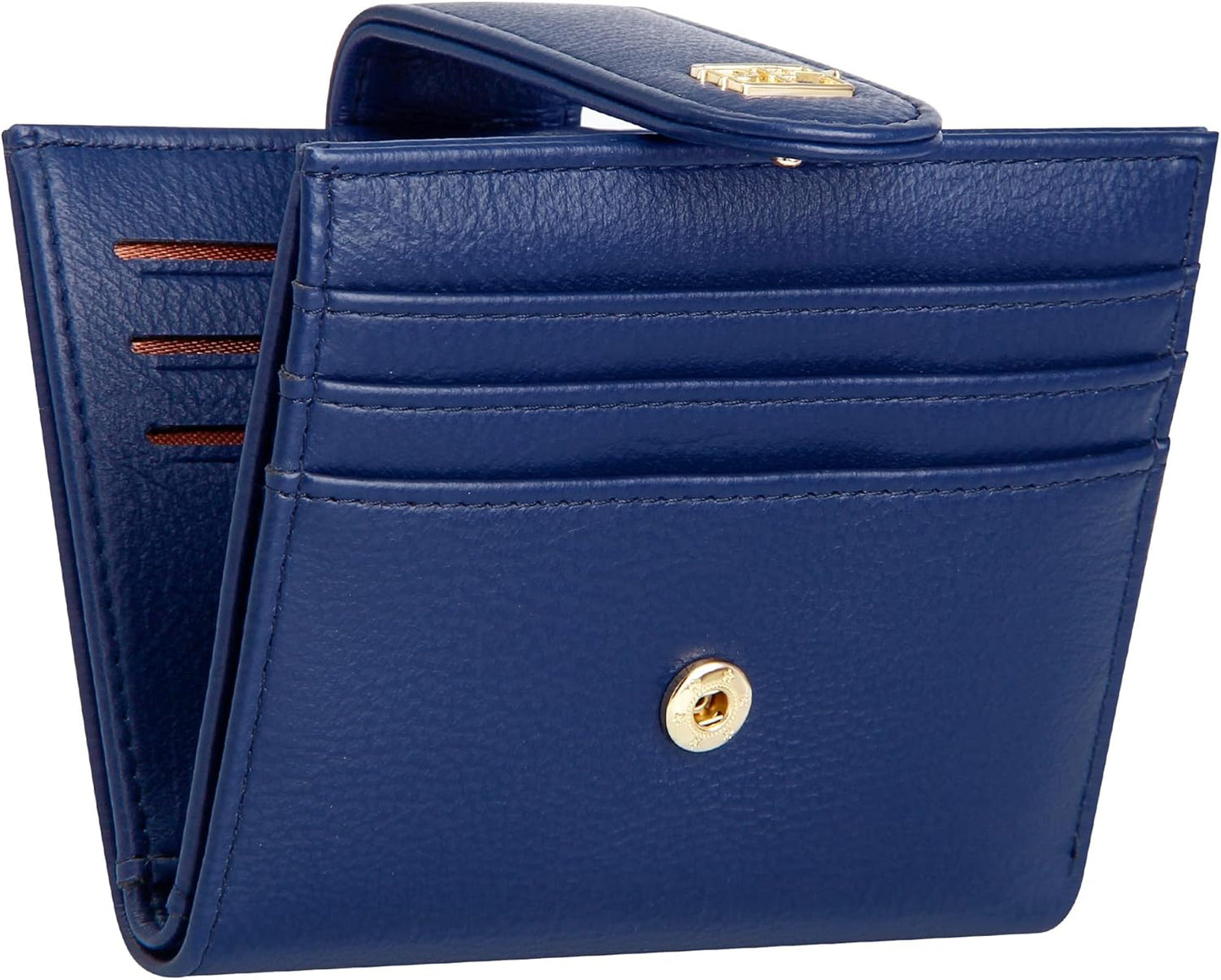 Small Wallets for Women Slim Bifold Credit Card Holder Minimalist Zipper Coin Pocket