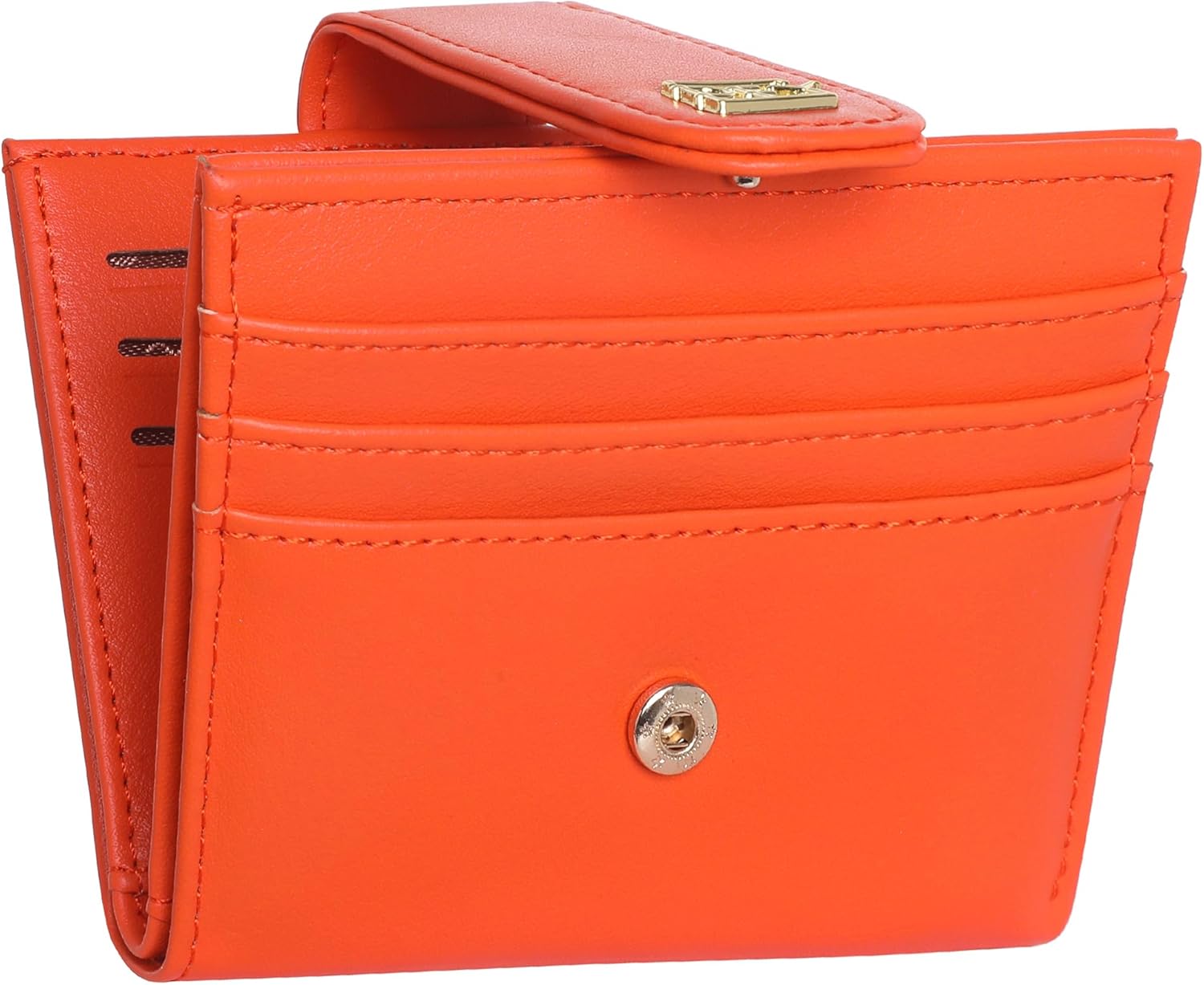 Small Wallets for Women Slim Bifold Credit Card Holder Minimalist Zipper Coin Pocket