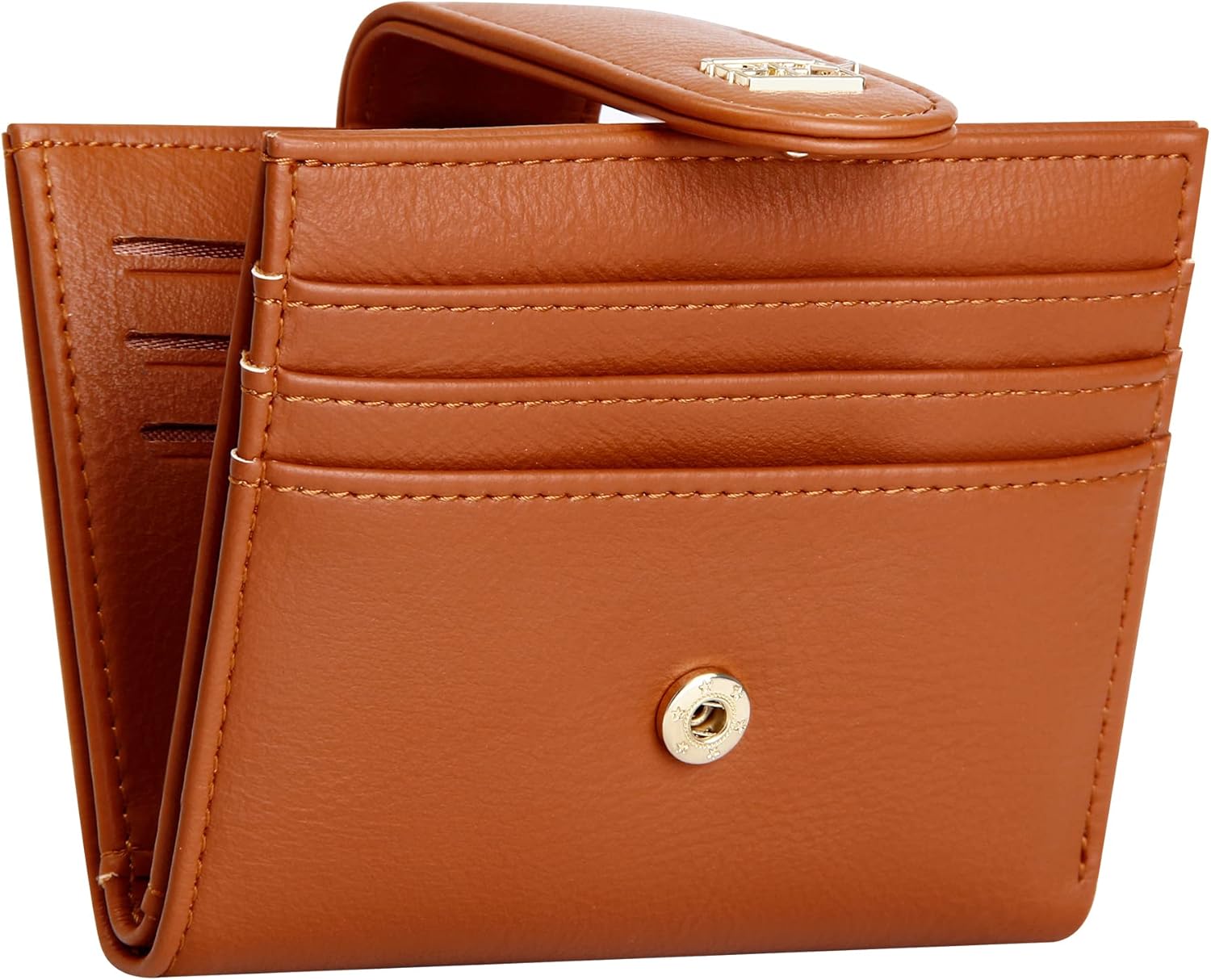 Small Wallets for Women Slim Bifold Credit Card Holder Minimalist Zipper Coin Pocket