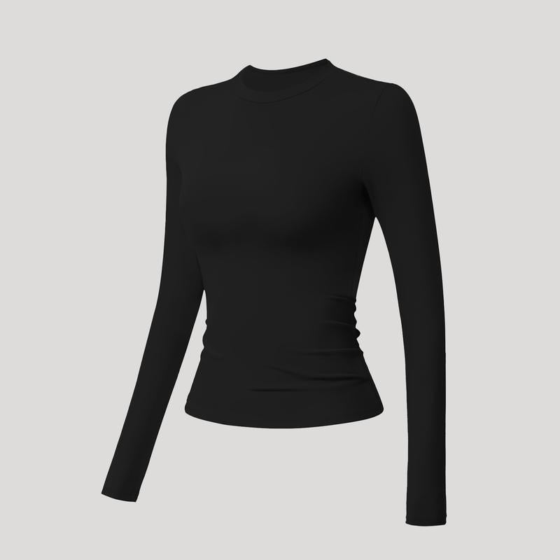 Timeoff 5 - Piece Solid Sports Tee Set , round Neck, Slim & Stretchy , Ideal for Yoga, Gym , Workouts – Women’S Athletic Wear