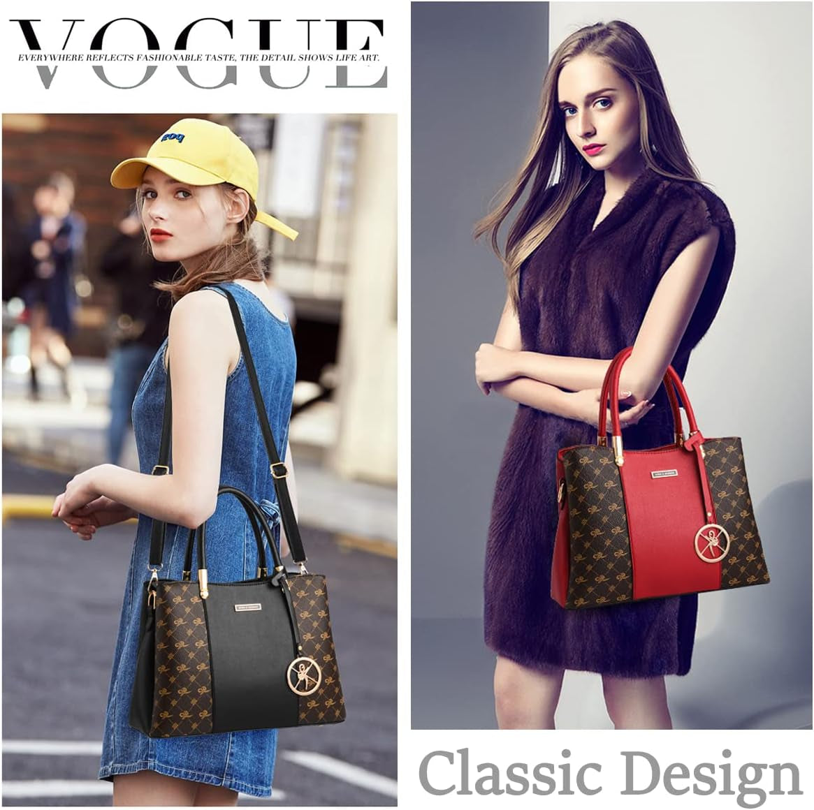Women Purses and Handbags Top Handle Satchel Shoulder Bags Messenger Tote Bag for Ladie