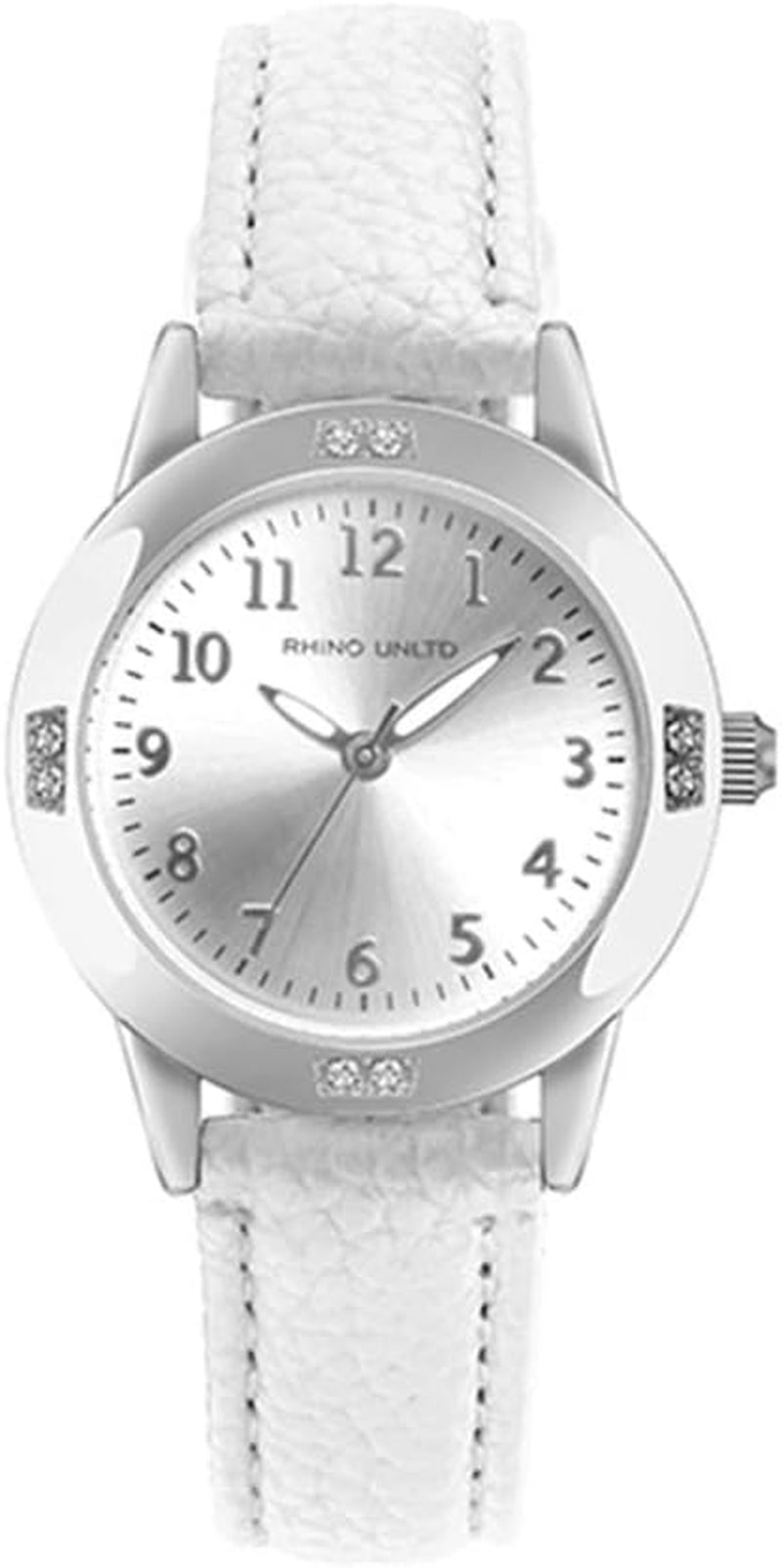 Women'S Leather Band Quartz Movement Waterproof Business Classic Analog Watch with Genuine Leather Stainless Steel Band Elegant Ladies Watch