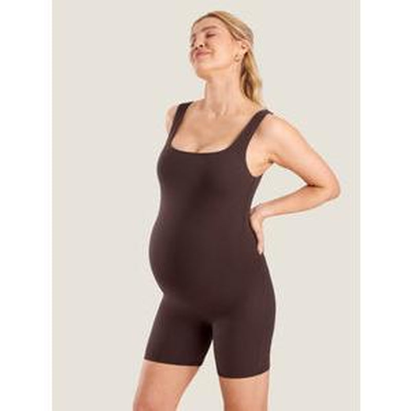 Momanda Square Neck Maternity Romper
