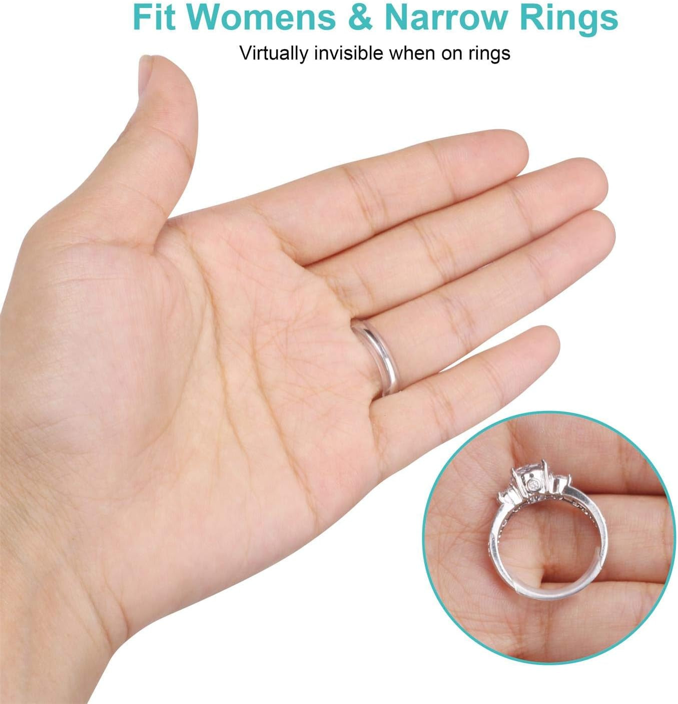 Invisible Ring Size Adjuster for Loose Rings Ring Adjuster Fit Any Rings, Assort