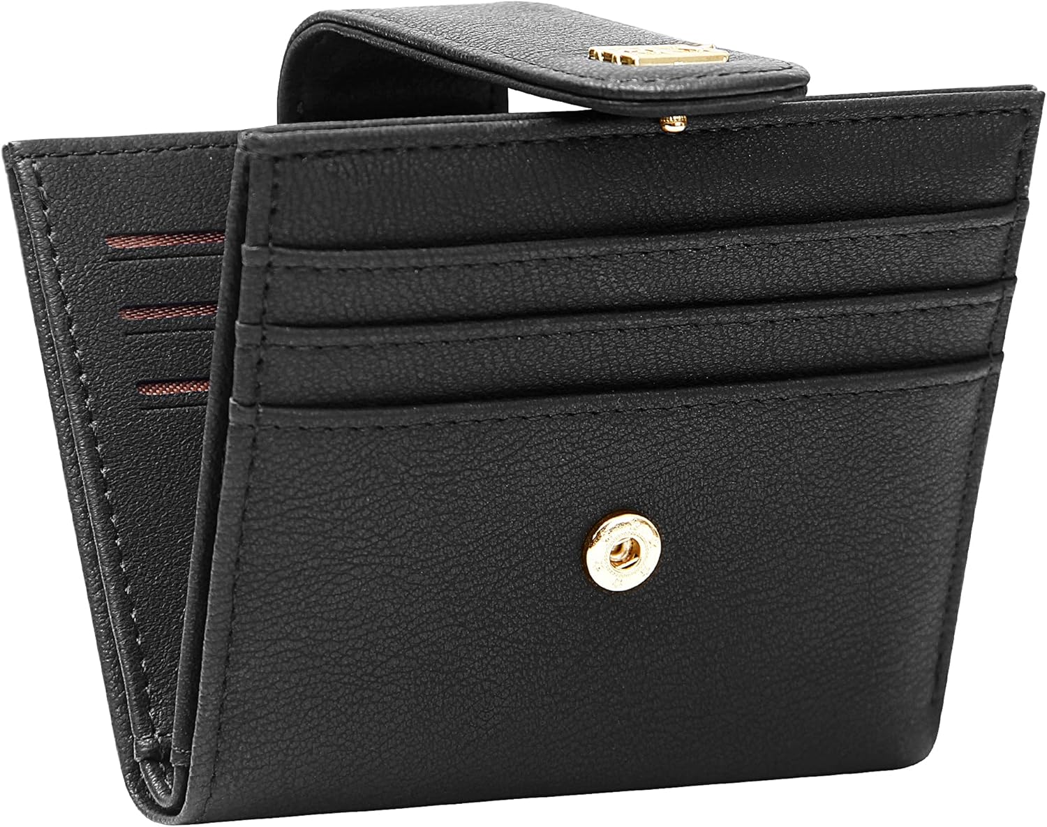Small Wallets for Women Slim Bifold Credit Card Holder Minimalist Zipper Coin Pocket
