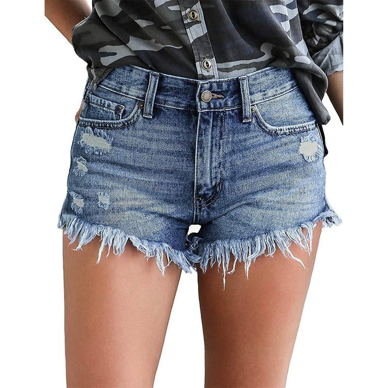 ONLYSHE Women'S Casual Denim Shorts Summer Jeans Stretchy Hot Short Pants Beach Fashion