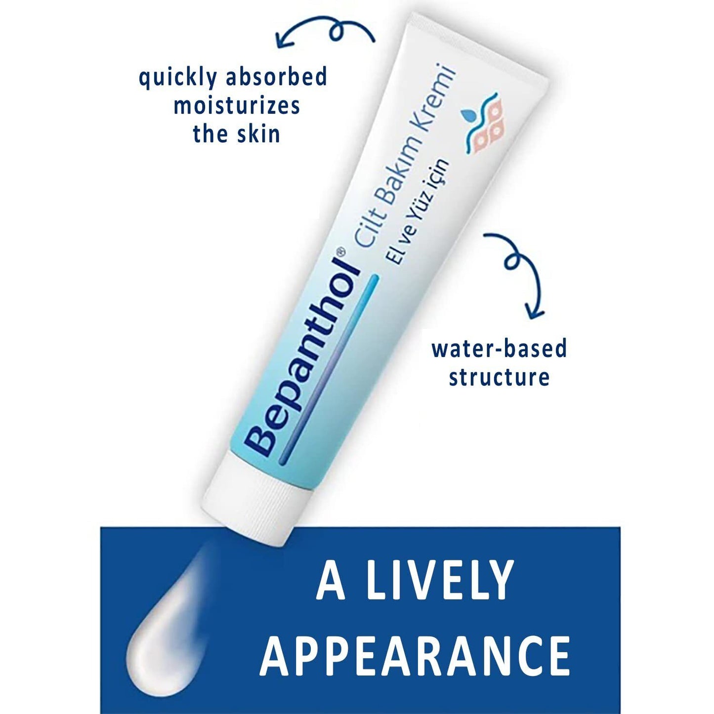 Bepanthol Skin Protectant Cream 100G Moisturizing Skin Care Cream 3.52Oz
