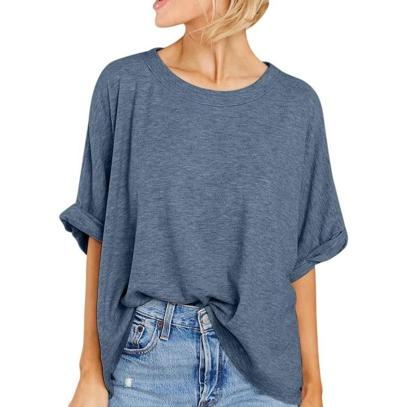 Imily Bela Women Oversized T-Shirt Summer Casual Short Sleeve Loose Tee Tops