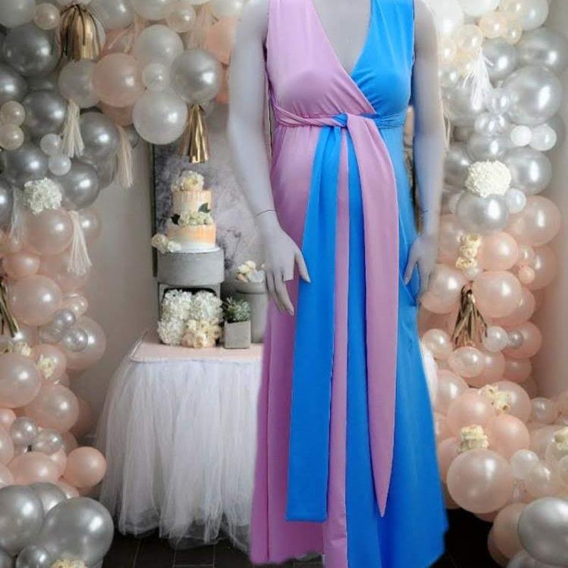 Maternity Gender Reveal Jumpsuit Dress Pregnancy Maternity