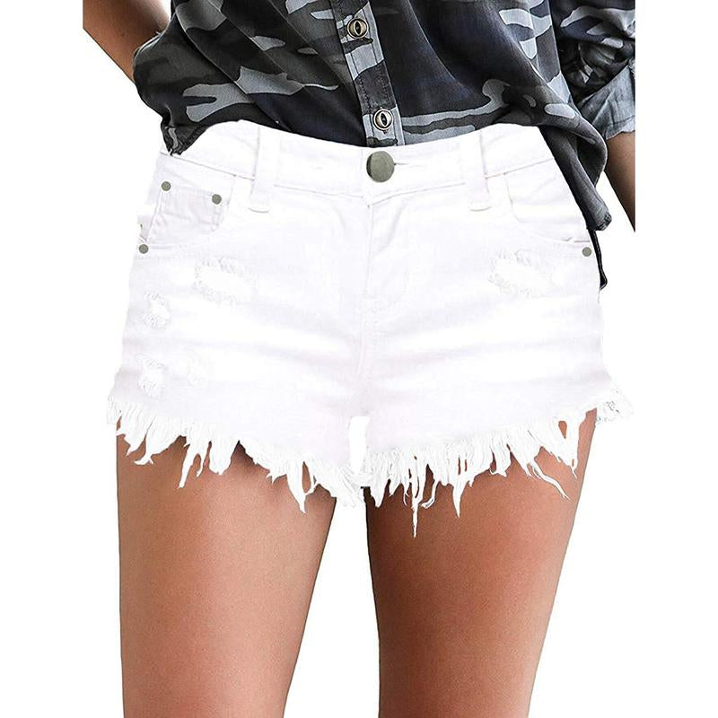 ONLYSHE Women'S Casual Denim Shorts Summer Jeans Stretchy Hot Short Pants Beach Fashion