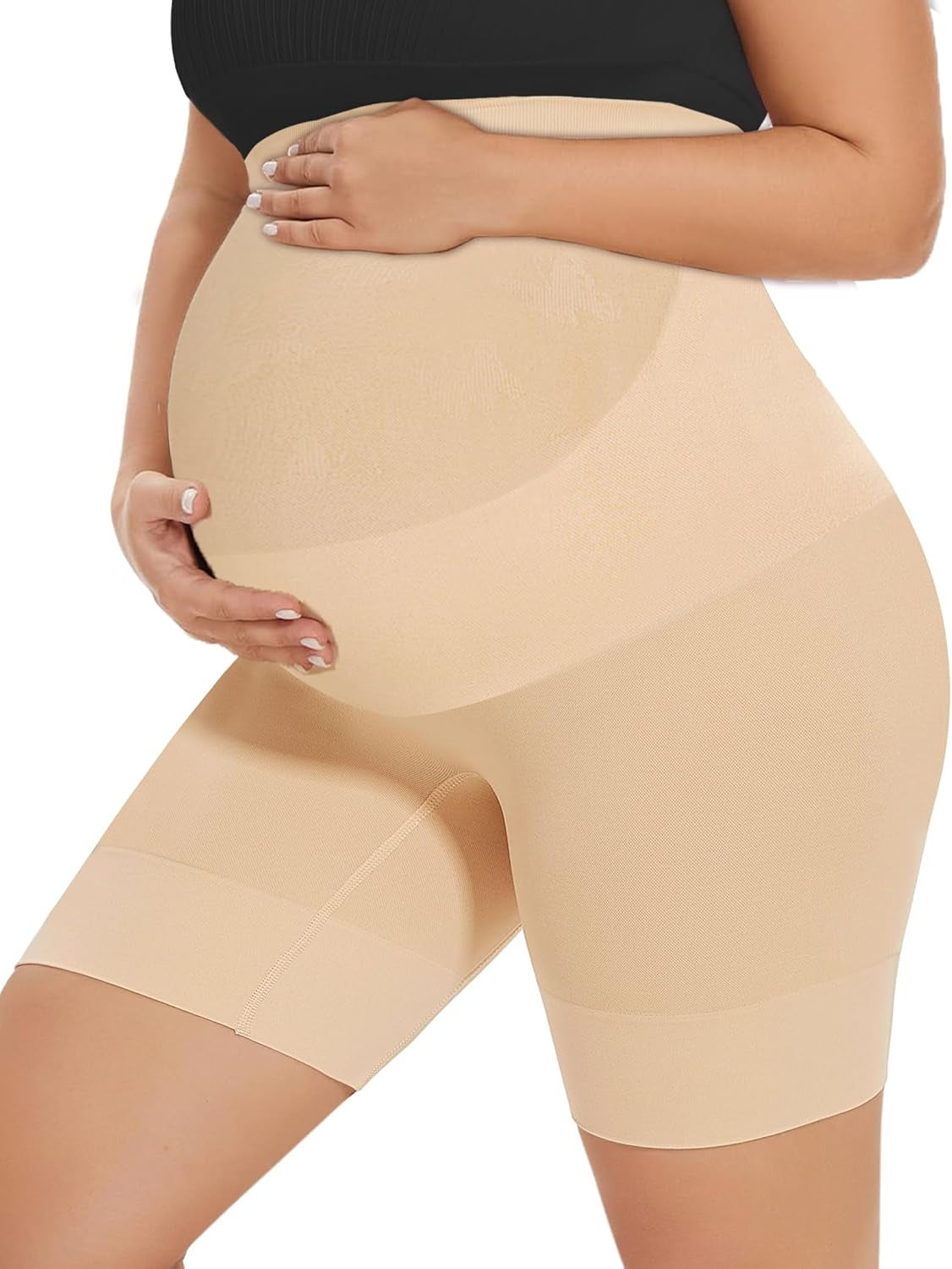 Shape Your Bump Seamless Maternity Shapewear for Dress, Pregnancy Postpartum Prevent Chafing Support-Underwear