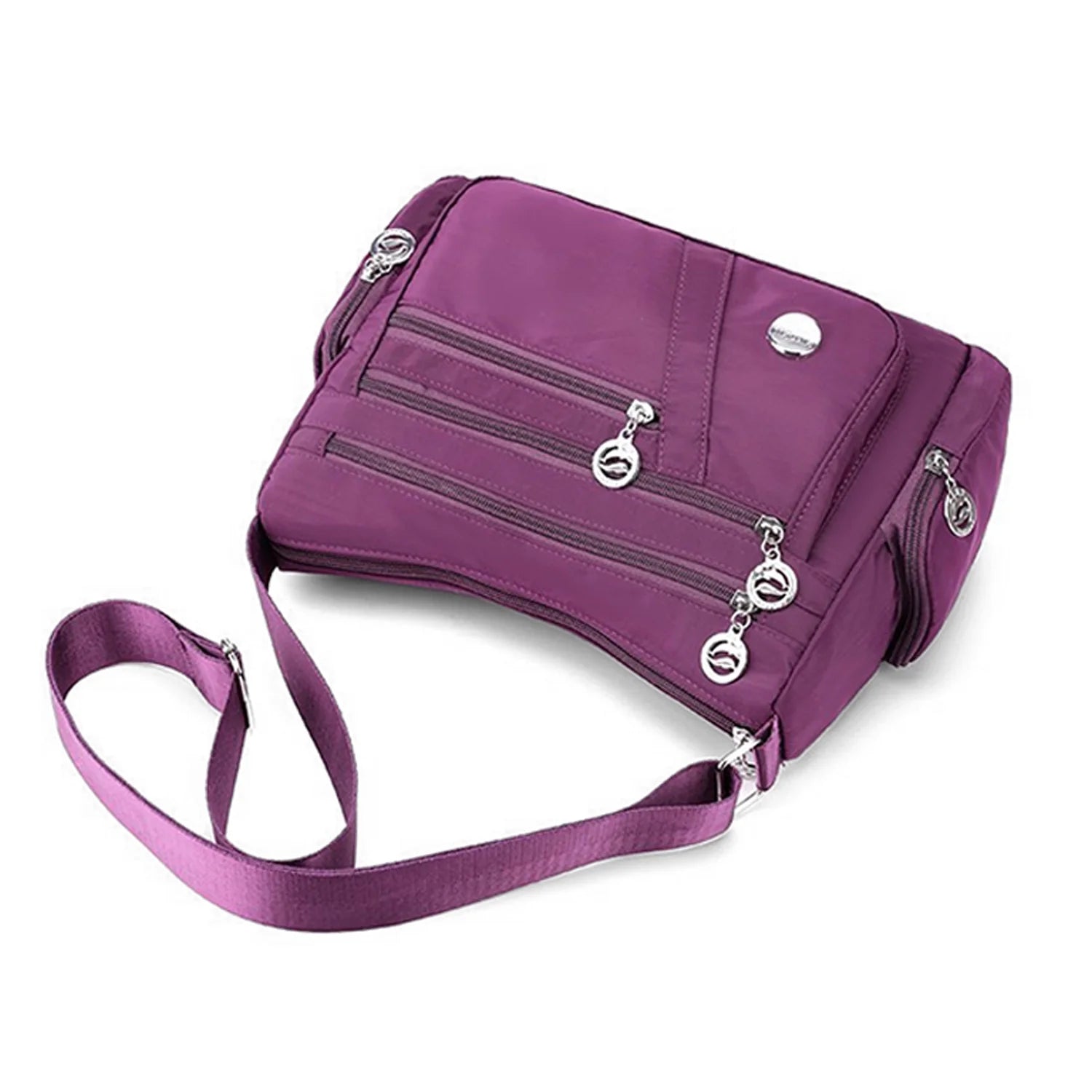 Crossbody Bags for Women, Multiple Pockets Shoulder Bag, Ladies Purses Fashion Handle Satchel - Black