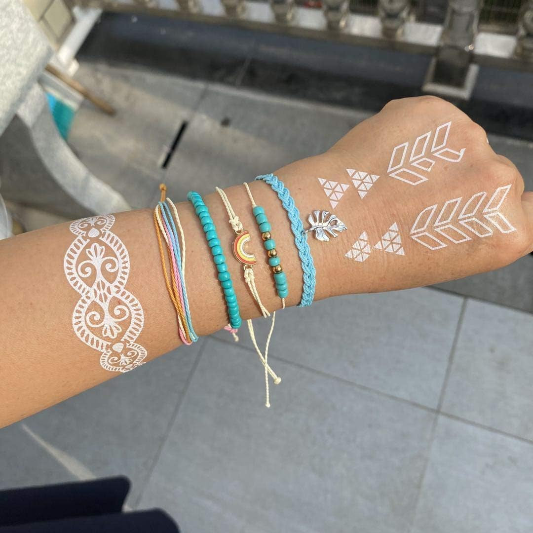 Friendship Bracelets Boho Anklets for Women Waterproof String Bracelets Summer Beach Jewelry Trendy Stuff Adjustable Wave Surfer Bracelet Gifts for Firend Vacation Jewelry for Women