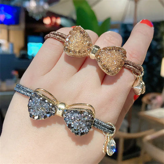 New Hair Accessories - Imitation Diamond Bow Headband