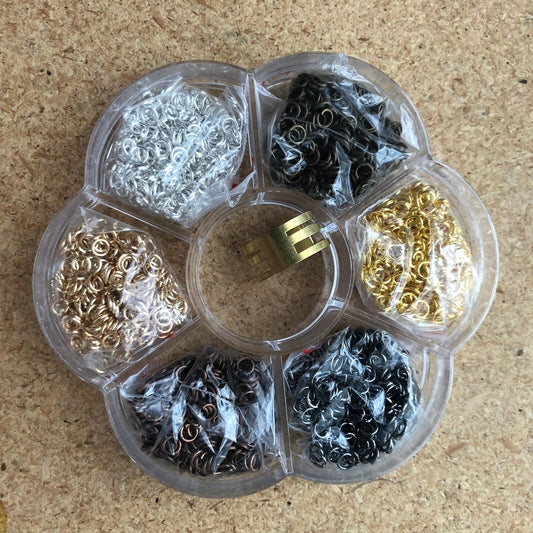 1000Pcs Jump Rings for Jewelry Making Stainless Steel Open Jump Rings Connectors