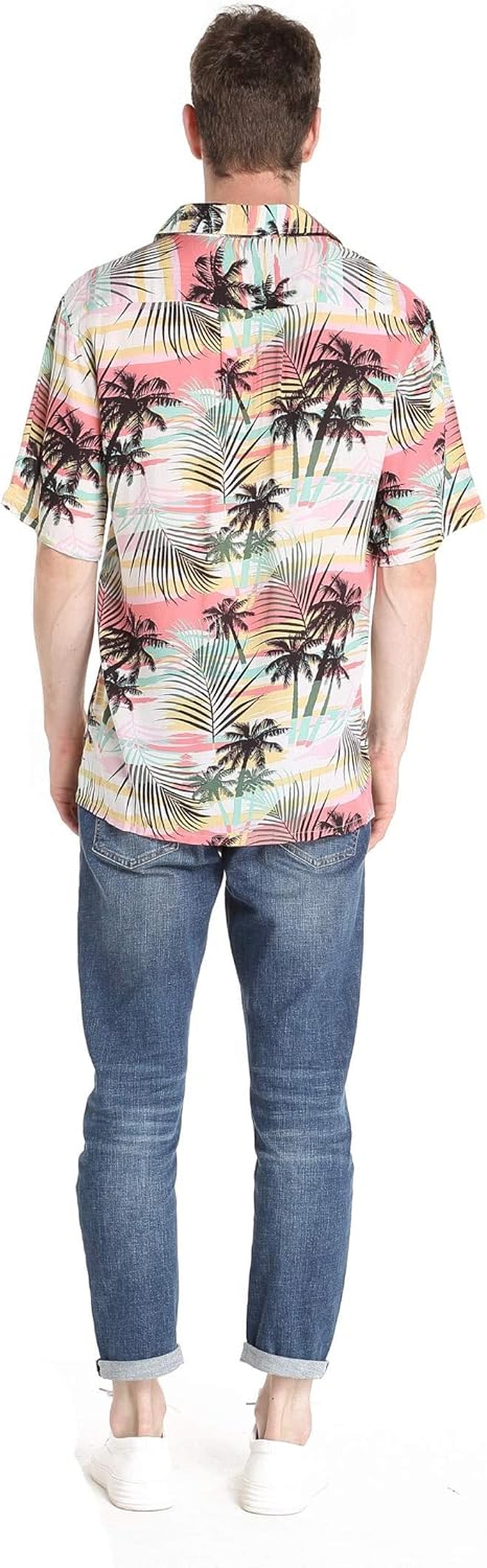 Couple Matching Hawaiian Luau Aloha Shirt Maxi Tank Dress in Sunred