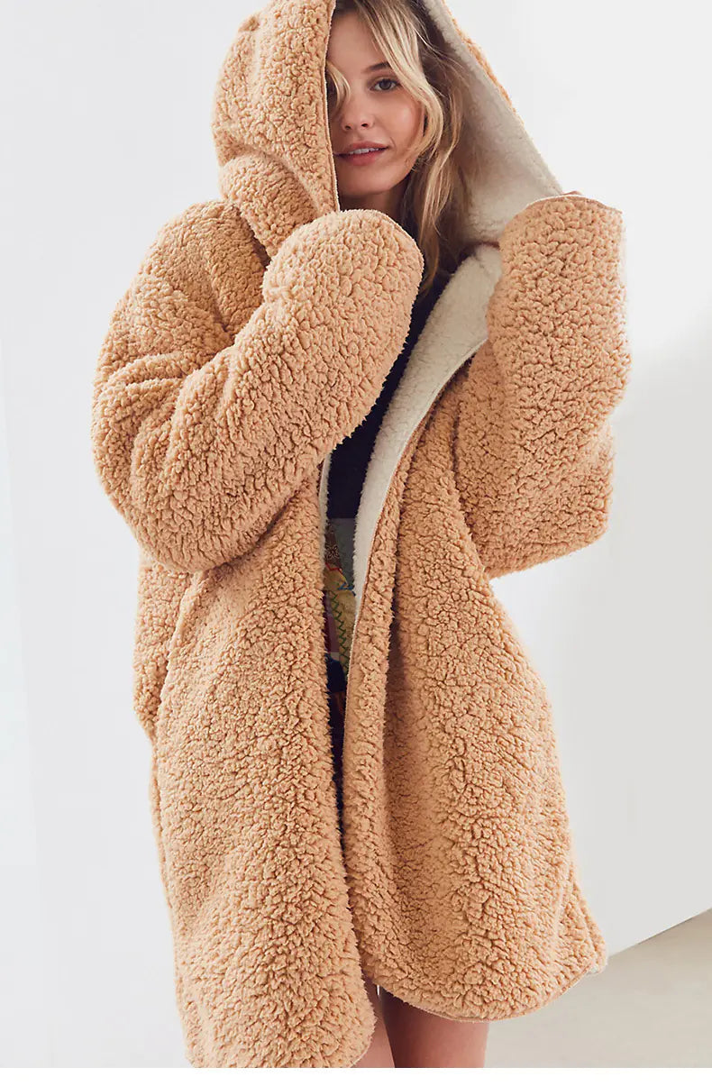 Double-Sided Terry Coat for Women