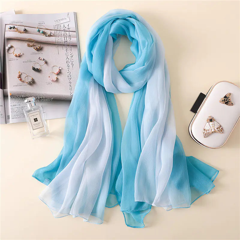 Fashionable Gradient Long Scarf for Women (Spring/Summer)