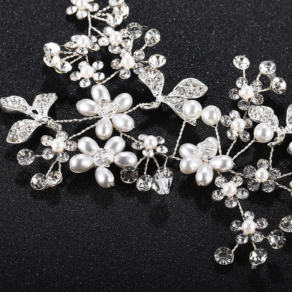 New Bride Hair Accessories, Handmade Pearl Headband