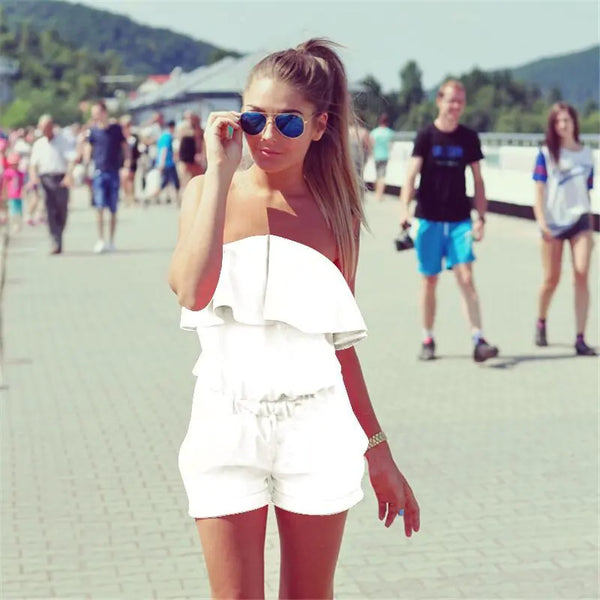 Summer Women's Fashion Ruffle Dress & Jumpsuit 2018