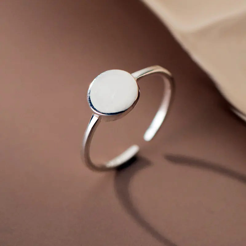 Glossy Round Ring for Women