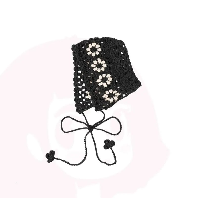 Cute Crochet Contrast Hair Band for Women