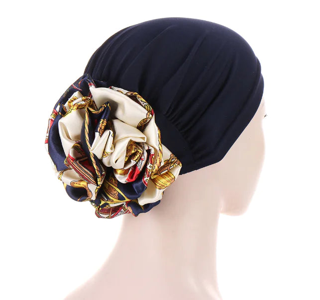 Multicolor Tapestry Scarf and Hat for Women