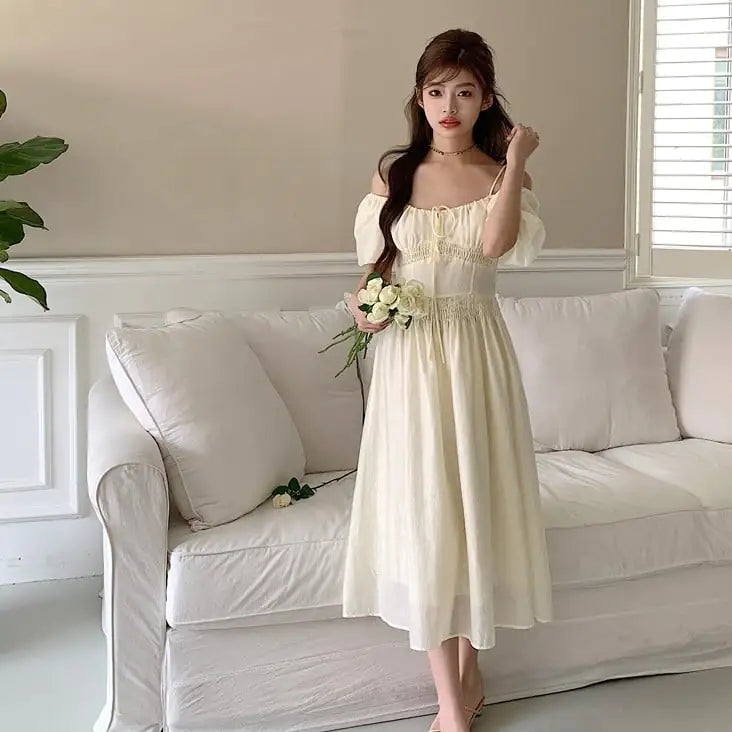Off-Shoulder Summer Dress for Women