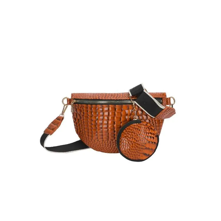 Plaid Thick Strap Crossbody Bag