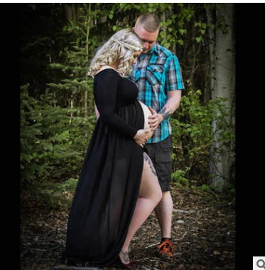 Pregnant Women's Chiffon Portrait Dress for Photos