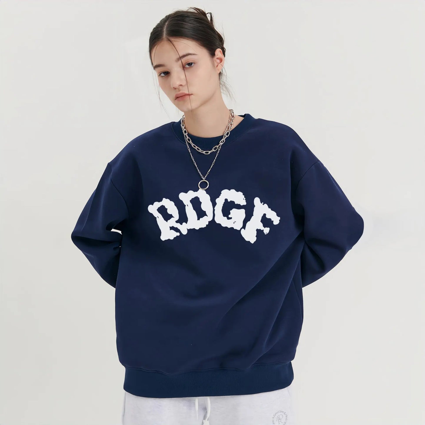 Loose Round Neck Sweater for Women