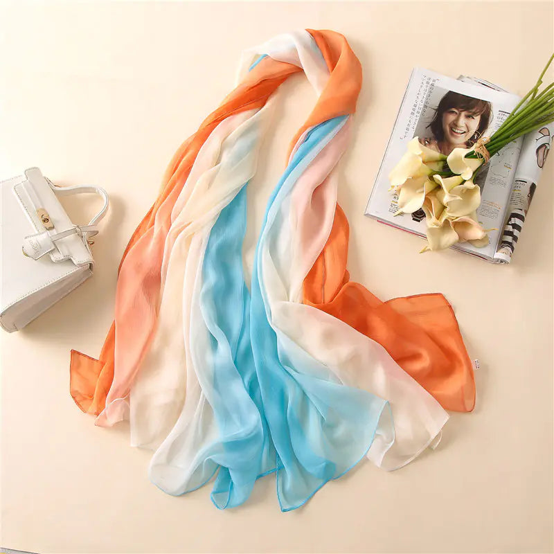 Fashionable Gradient Long Scarf for Women (Spring/Summer)