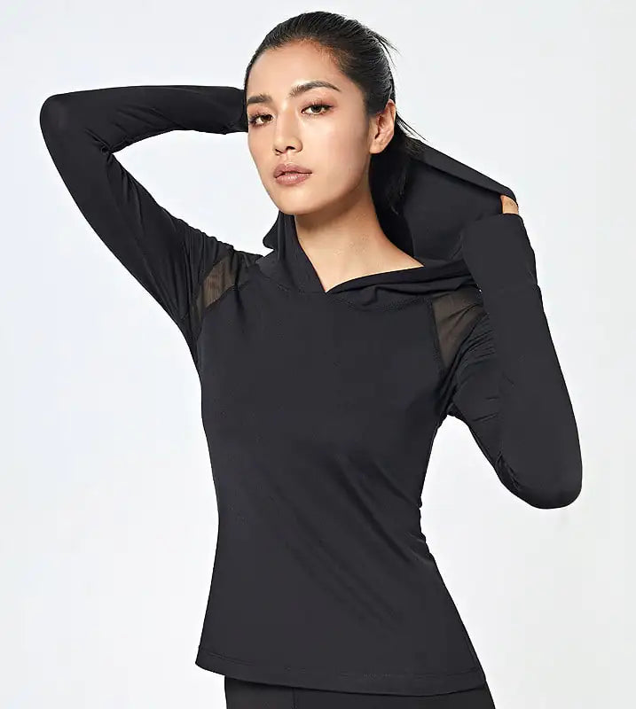 Breathable Quick-Drying Slim Fit Yoga Top for Women