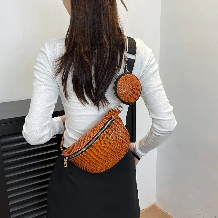 Plaid Thick Strap Crossbody Bag