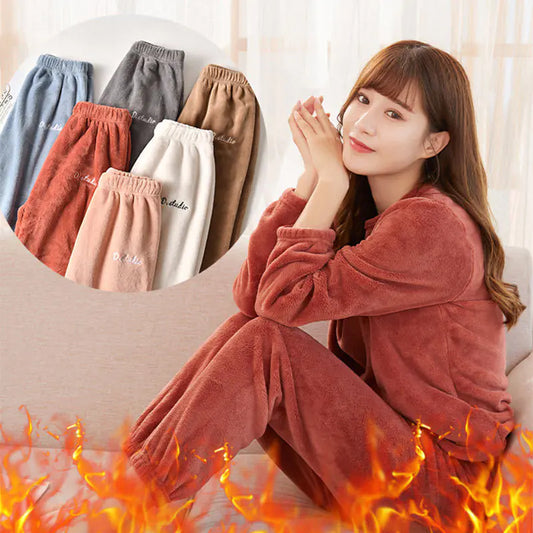 Coral Fleece Women's Cozy Loungewear Set (Loose Fit)