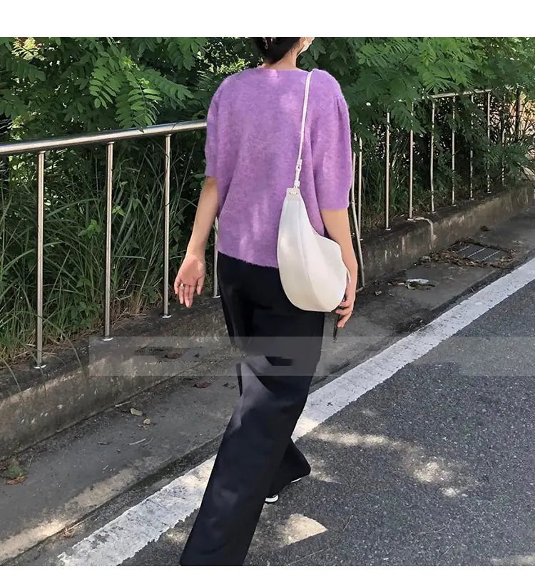 Crescent Shoulder Dumpling Bag