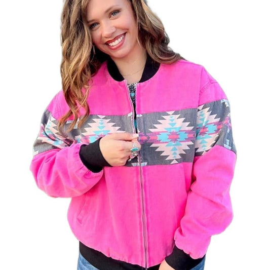 Womens Go Girl Bomber Jacket Polyester Cotton Coats