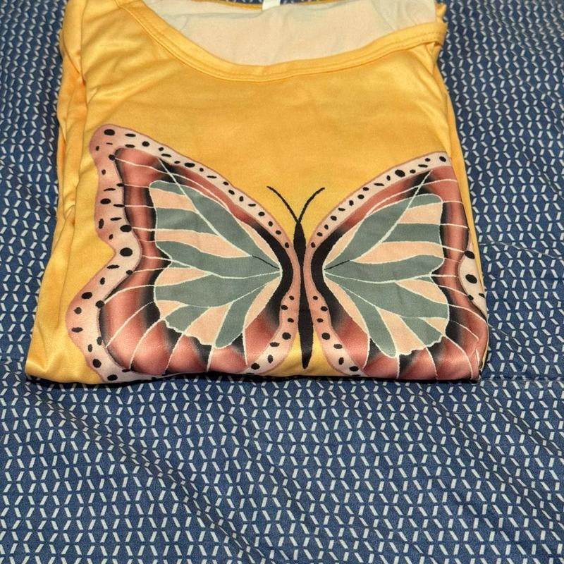 Colorful Butterfly Pajamas for Women, Loungewear Nightwear