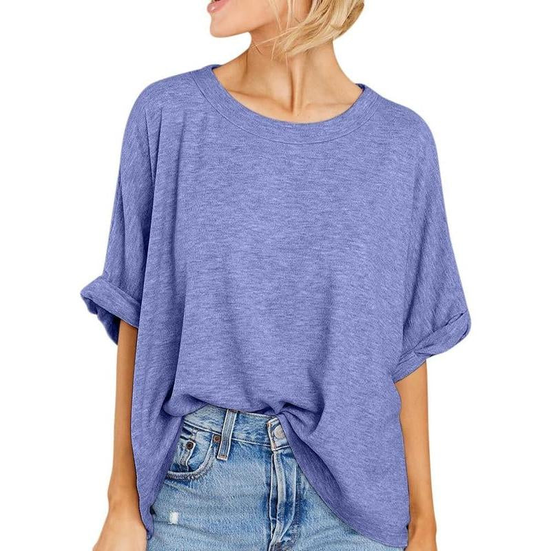 Imily Bela Women Oversized T-Shirt Summer Casual Short Sleeve Loose Tee Tops