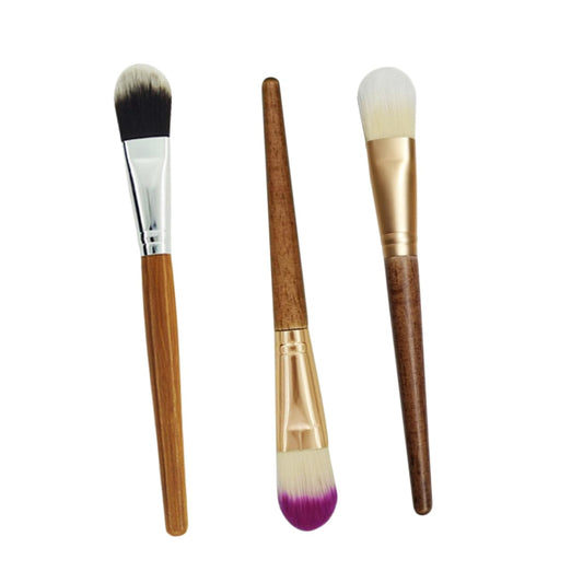 Cosmetic Brush Makeup Bamboo Handle Makeup Brush Portable Practical Random Style
