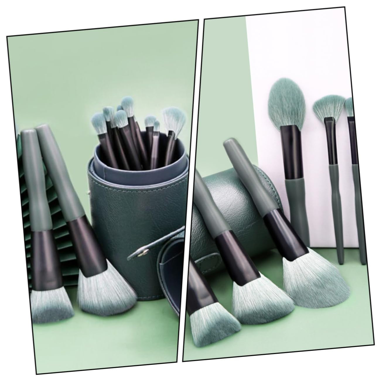 14Pcs Makeup Brush Comfortable Cosmetics Tool Kit Beauty Brush Handles for Contouring Blending Shading Highlighting