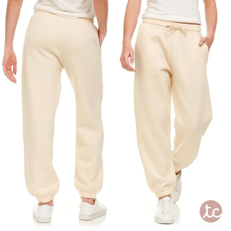 Sweatpants for Women, Closed Cinch Bottom Fleece Lounge Womens Oversized Joggers