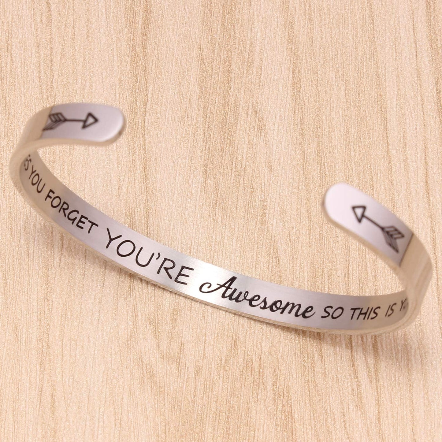 Bracelets for Women Mothers Day Bracelet Gifts from Daughter Inspirational Gifts for Women Graduation Gifts for Her Motivational Birthday Cuff Bangle Friendship Personalized Mantra Jewelry…