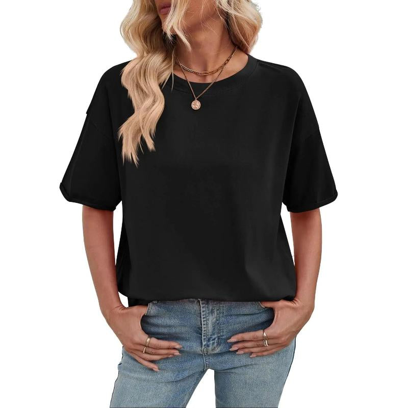 Women Oversized T-Shirt Summer Casual Short Sleeve Loose Tee Tops